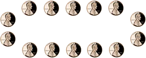 Lincoln Penny Array2002 PNG Image