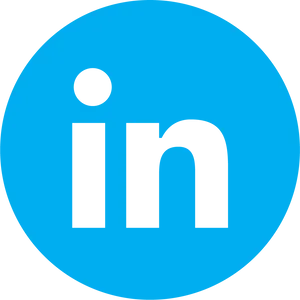 Linked In Logo Blue Background PNG Image