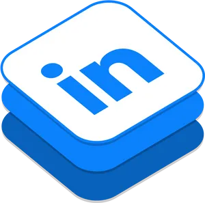 Linked In Logo3 D Rendering PNG Image