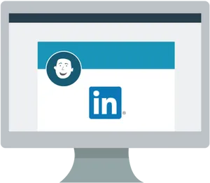 Linked In Profile Interface Mockup PNG Image