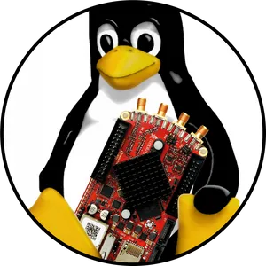 Linux Penguin Holding Motherboard PNG Image