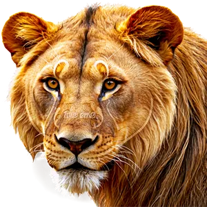 Lion Face Art Png 06122024 PNG Image