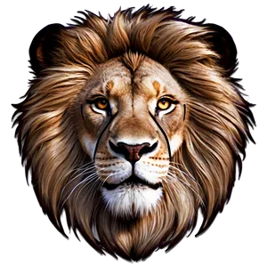 Lion Face Art Png Bkf90 PNG Image