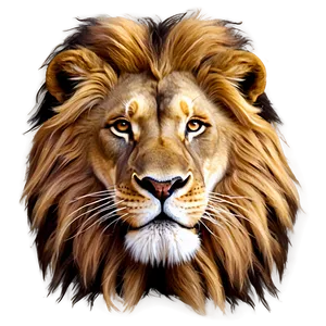 Lion Face Illustration Png Iyk71 PNG Image