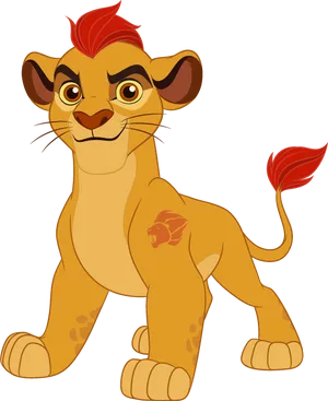 Lion Guard Animated Character Kion PNG Image