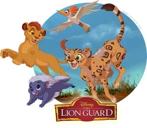 Lion Guard Animated Characters Frolic PNG Image