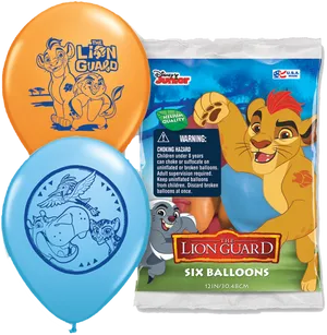 Lion Guard Character Balloons Packaging PNG Image