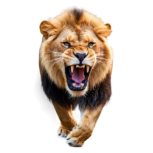 Lion Roaring PNG 06112024 PNG