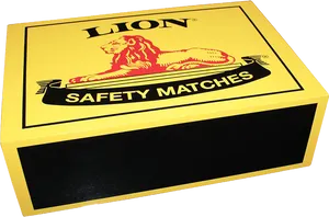 Lion Safety Matches Box PNG Image