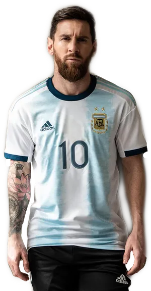 Lionel Messi Argentina Jersey PNG Image