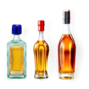 Liquor Bottles Set Png Jey PNG Image