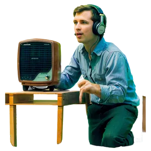 Listening To The Radio Png Sws PNG Image