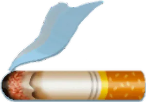 Lit Cigarette Smoke Illustration PNG Image