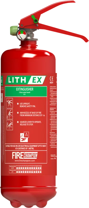 Lith Ex Fire Extinguisher PNG Image