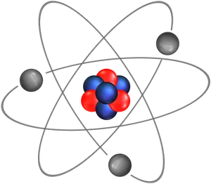 Lithium Atom Illustration PNG Image