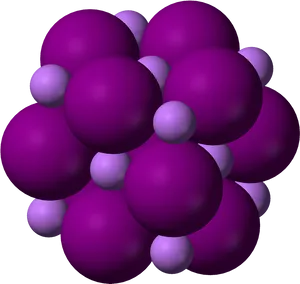 Lithium Atom Model3 D Rendering PNG Image