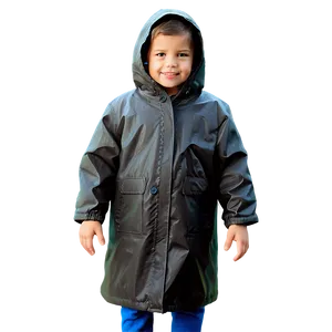 Little Kid In Raincoat Png Shi PNG Image