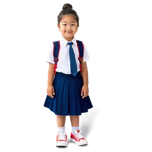 Little Kid In School Uniform Png 88 PNG Image