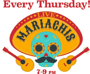 Live Mariachi Performance Every Thursday PNG Image