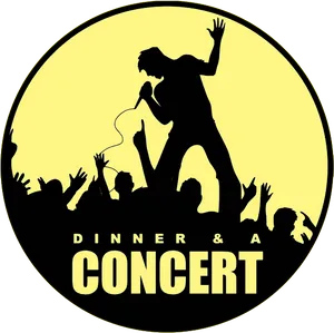 Live Performance Concert Silhouette PNG Image