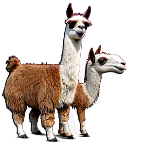 Llama Family Png 06202024 PNG Image