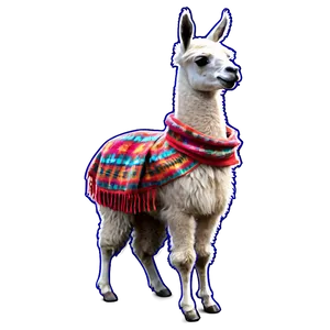 Llama With Scarf Png 06202024 PNG Image