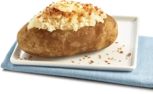 Loaded Baked Potato Dish PNG Image