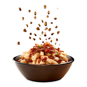 Loaded Poutine With Bacon Bits Png Wng PNG Image