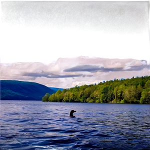 Loch Ness Monster Sighting Png Klk12 PNG Image