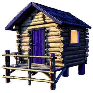 Log Cabin At Sunset Png Oys99 PNG Image