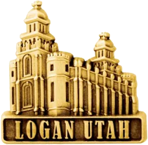 Logan Utah Temple Replica PNG Image