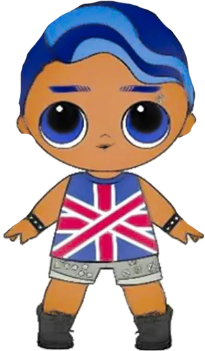 Lol Surprise Doll Union Jack Outfit PNG Image