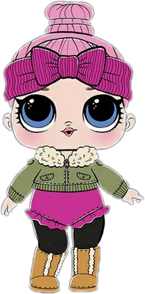 Lol Surprise Doll Winter Fashion PNG Image