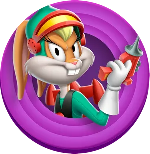 Lola Bunny Space Jam Style PNG Image