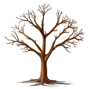 Lonely Bare Tree Png Neg PNG Image