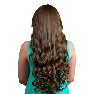 Long Hair Perm Elegance Png 06272024 PNG Image