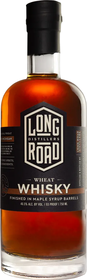 Long Road Distillers Wheat Whisky Bottle PNG