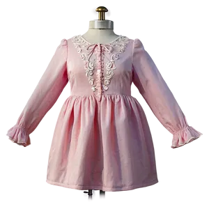 Long Sleeve Pink Dress Png Wqa52 PNG Image