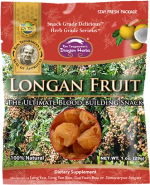 Longan Fruit Snack Package PNG Image