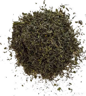 Loose Leaf Green Tea Top View PNG Image