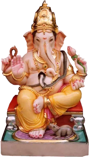 Lord Ganesha Statue PNG Image