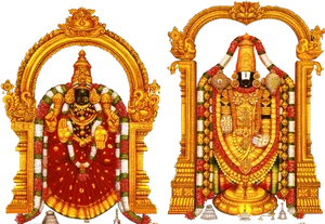 Lord_ Venkateswara_ Traditional_ Artwork PNG Image