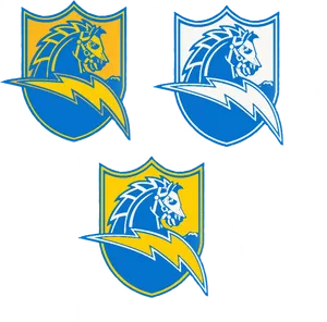 Los Angeles Chargers Logo Variations PNG Image