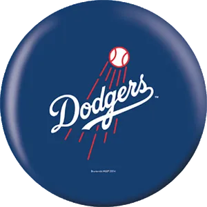 Los Angeles Dodgers Logoon Blue Background PNG Image