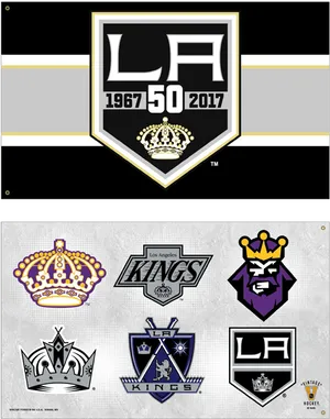 Los Angeles Kings50th Anniversary Logos PNG Image