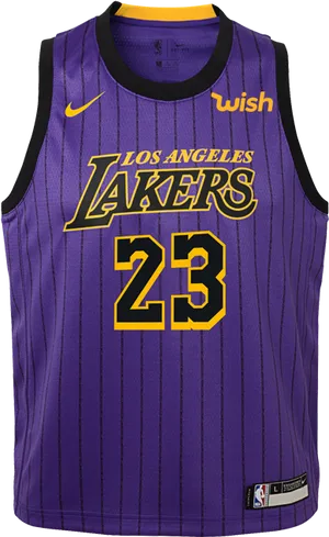 Los Angeles Lakers Jersey Number23 PNG Image