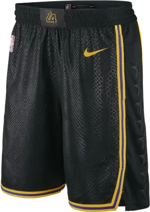 Los Angeles Lakers Nike Shorts PNG Image