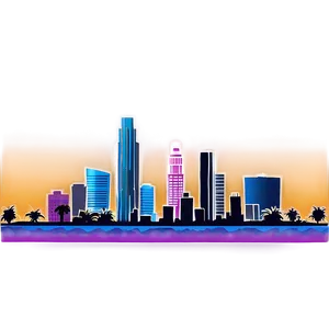 Los Angeles Skyline Vector Png 93 PNG Image