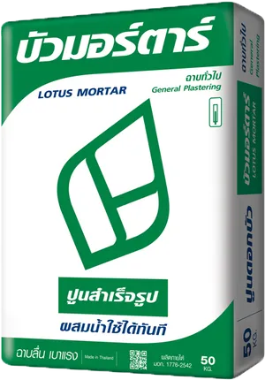 Lotus Mortar Plaster Bag PNG Image