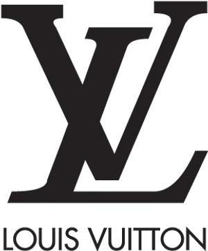 Louis Vuitton Logo Black PNG Image